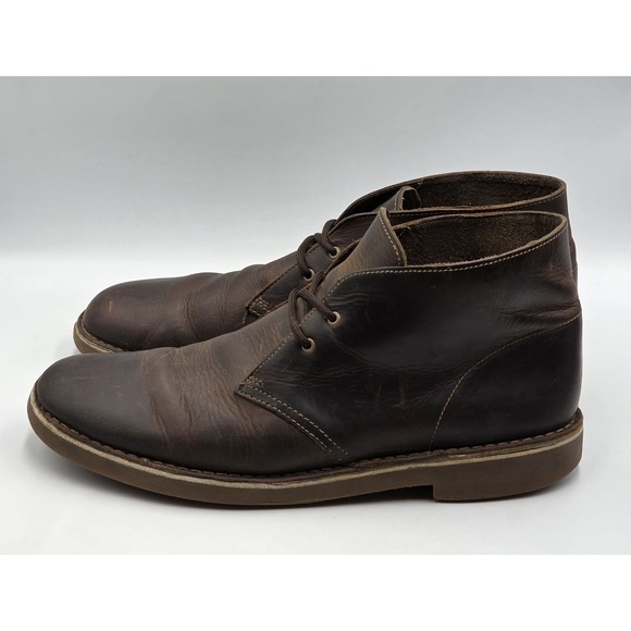 Clarks Bushacre 2 Chukka Boots Mens 12M Brown Leather Lace Up Ankle 15770 main image 12